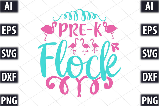 Pre-k Flock SVG SVGista 