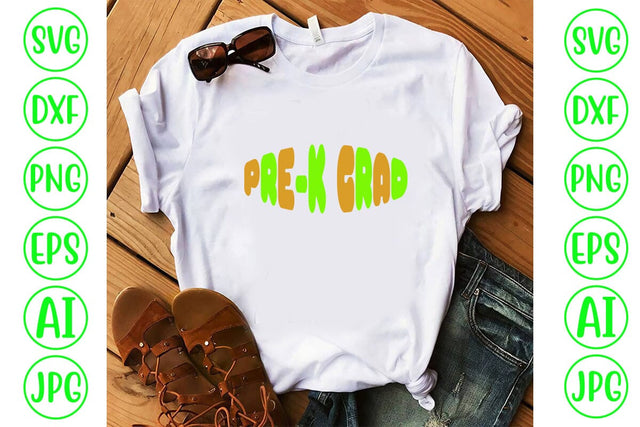 Pre-k Grad Retro SVG SVG Syaman 