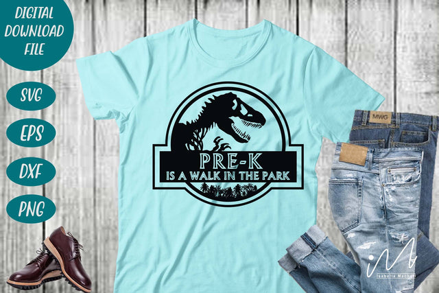 Pre-k is a walk in the park svg, Pre-k teacher cricut, first day of school svg, teacher t shirt svg SVG Isabella Machell 