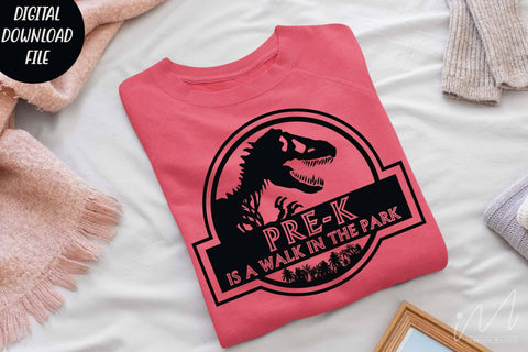 Pre-k is a walk in the park svg, Pre-k teacher cricut, first day of school svg, teacher t shirt svg SVG Isabella Machell 