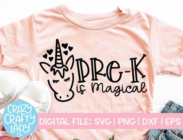 Pre-K Is Magical | Back to School SVG Cut File SVG Crazy Crafty Lady Co. 