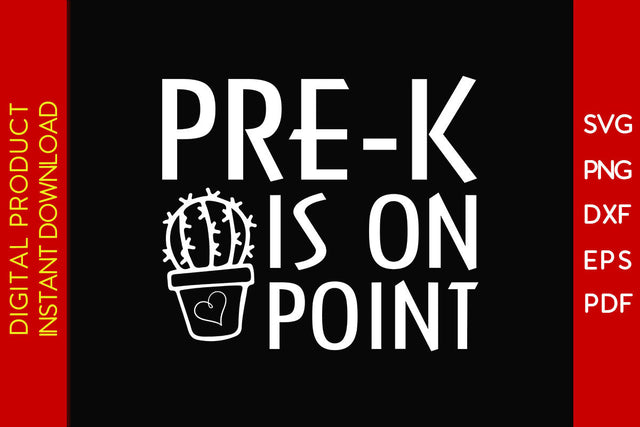 Pre-k Is On Point Back To School SVG PNG PDF Cut File SVG Creativedesigntee 