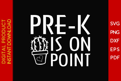 Pre-k Is On Point Back To School SVG PNG PDF Cut File SVG Creativedesigntee 