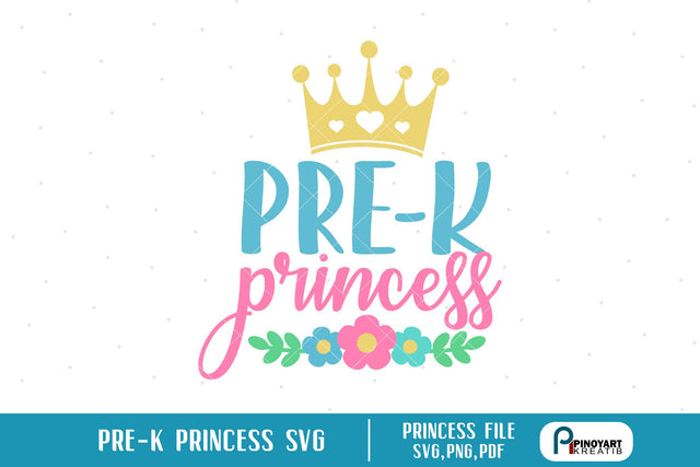 Pre-k Princess Svg SVG Pinoyart Kreatib 