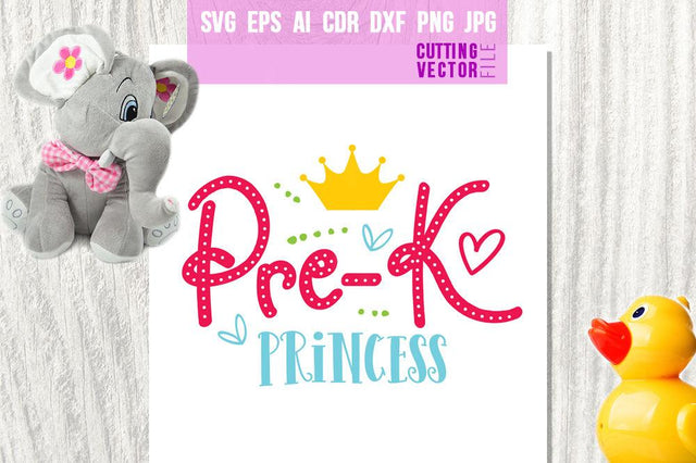 Pre -K Princess SVG SVG VectorSVGdesign 