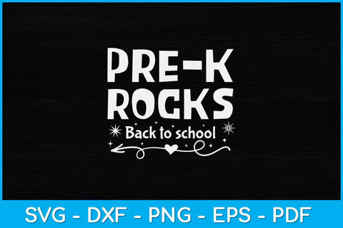 Pre-k Rocks Cool Teachers Gift Back To School Svg Design SVG artprintfile 