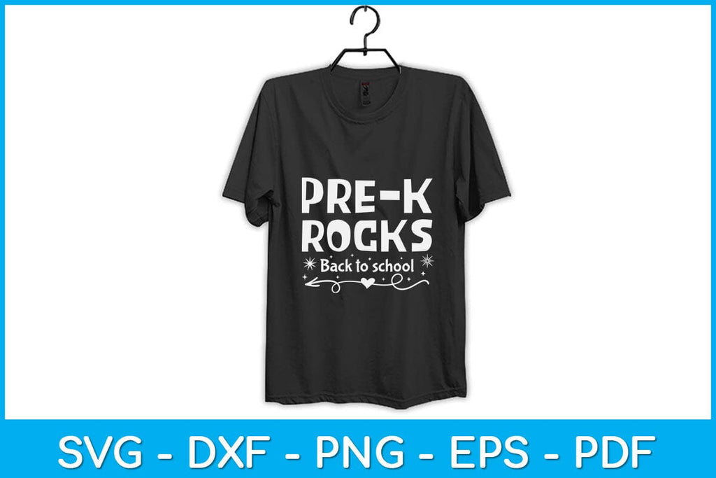 Pre-k Rocks Cool Teachers Gift Back To School Svg Design - So Fontsy