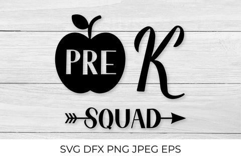 Pre K squad lettering. First day of school SVG SVG LaBelezoka 