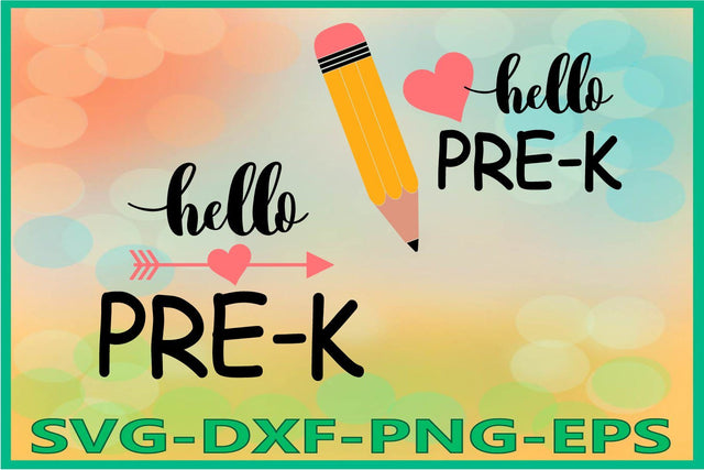 Pre-K SVG, Back to school, Pencil SVG AlexSVGStudio 