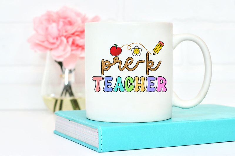 Pre-K Teacher Sublimation I Teacher Shirt PNG I Teacher PNG - So Fontsy