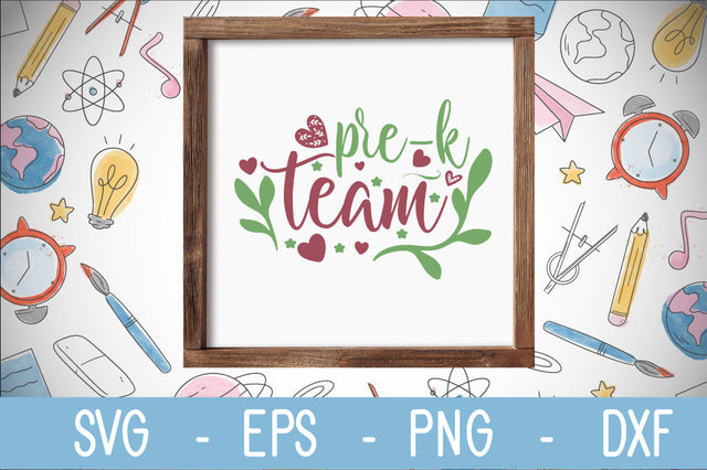 pre-k team SVG cut file SVG Svgcraft 