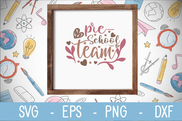 pre-Scholl team SVG cut file SVG Svgcraft 