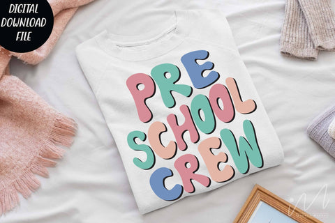 Pre school crew svg, School svg, Pre school svg, Back to school svg, Teacher t shirt,Teacher gift shirt, Teacher shirt cut files, SVG Isabella Machell 