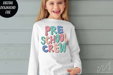 Pre school crew svg, School svg, Pre school svg, Back to school svg, Teacher t shirt,Teacher gift shirt, Teacher shirt cut files, SVG Isabella Machell 
