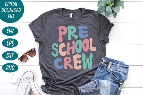 Pre school crew svg, School svg, Pre school svg, Back to school svg, Teacher t shirt,Teacher gift shirt, Teacher shirt cut files, SVG Isabella Machell 