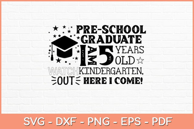 Pre-School Graduation Back To School Svg Design SVG artprintfile 