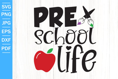 Pre School Life SVG | Back To School SVG | Kindergarten SVG SVG SouthernDaisyShop 