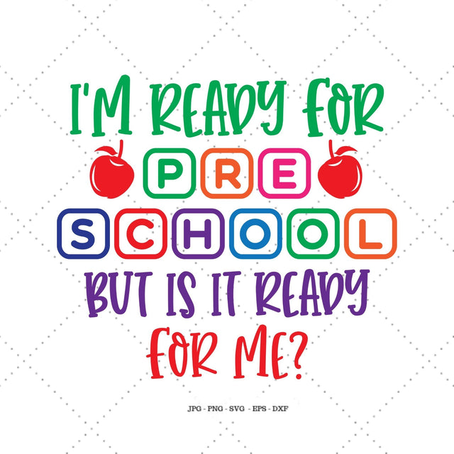 Pre School Svg, First Day of Pre School, 1st Day of School Svg SVG SVG Digital Designer 