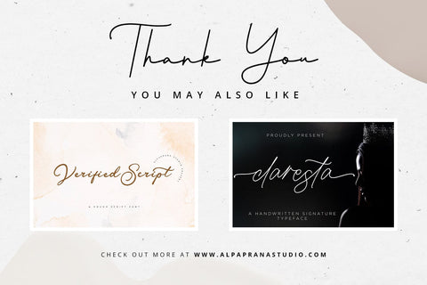 Precious - Signature Font Font Alpaprana Studio 