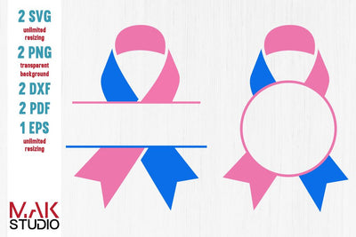 Preganancy loss ribbon awareness svg, Preganancy loss ribbon awareness monogram, Preganancy loss ribbon awareness split monogram svg files SVG MAKStudion 