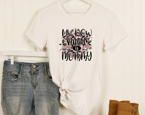 Pregnancy Announcement Sublimation Designs Bundle, 6 Pregnancy Announcement PNG Files, Soon To Be Mommy PNG, My New Name Is Mommy PNG Sublimation HappyDesignStudio 