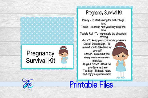 Pregnancy Survival Kit - Boy 3D Paper Family Creations 