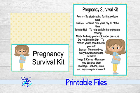 Pregnancy Survival Kit - Boy 3D Paper Family Creations 