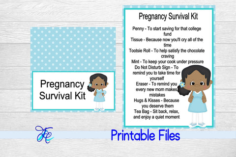 Pregnancy Survival Kit - Boy aa 3D Paper Family Creations 