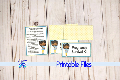 Pregnancy Survival Kit - Boy aa 3D Paper Family Creations 