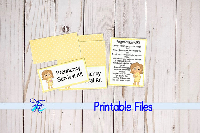 Pregnancy Survival Kit - Yellow 3D Paper Family Creations 