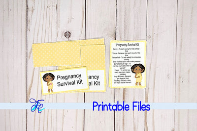 Pregnancy Survival Kit - Yellow aa 3D Paper Family Creations 