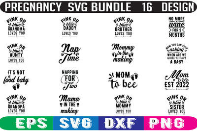 Pregnancy SVG bundle 16 design SVG Nurstore 