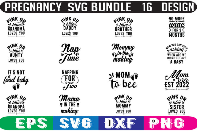 Pregnancy SVG bundle 16 design SVG Nurstore 