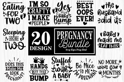 Pregnancy SVG Bundle, baby svg, pregnant svg, maternity svg SVG Svgcraft 