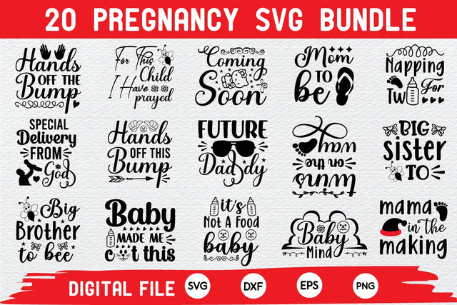 pregnancy SVG bundle cut file SVG buydesign 