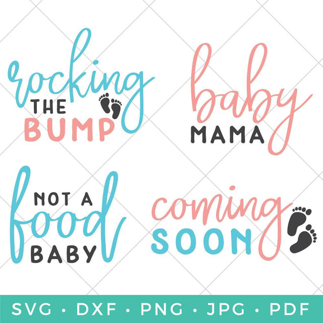 Pregnancy SVG Bundle SVG Hey Let's Make Stuff 