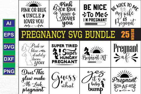 Pregnancy SVG Bundle SVG nirmal108roy 
