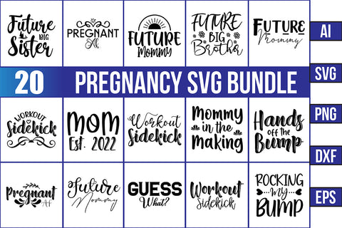 Pregnancy SVG Bundle SVG nirmal108roy 