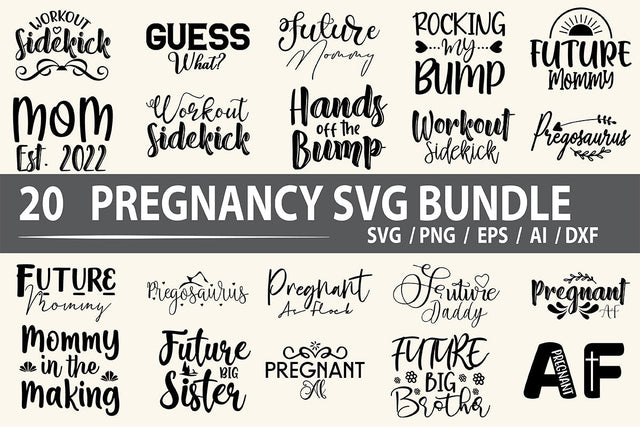Pregnancy SVG Bundle SVG nirmal108roy 