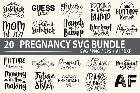 Pregnancy SVG Bundle SVG nirmal108roy 