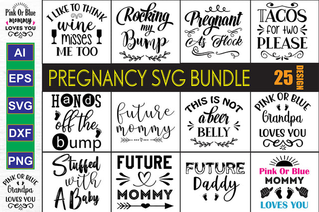 Pregnancy SVG Bundle SVG nirmal108roy 