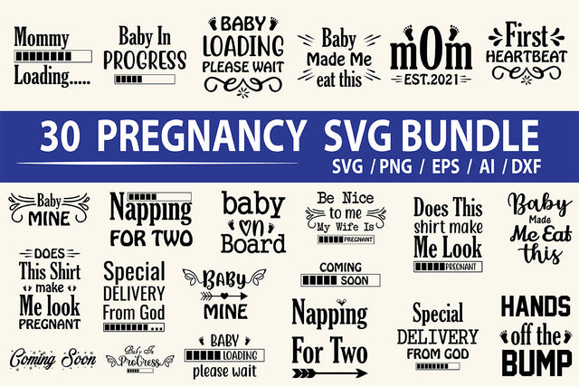 Pregnancy SVG Bundle SVG nirmal108roy 