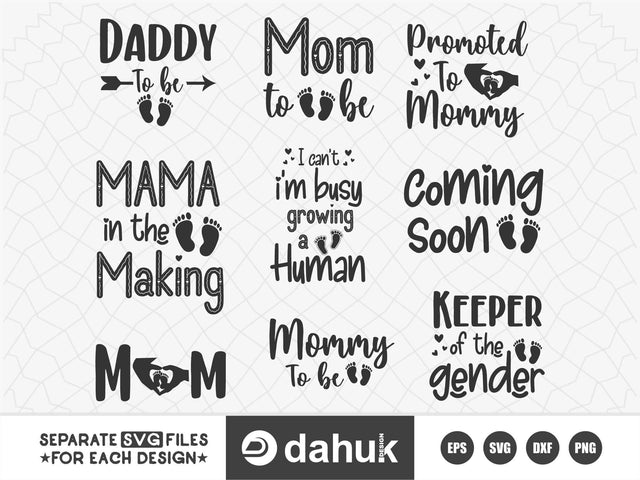 Pregnancy SVG Design, Mom to be SVG SVG dahukdesign 