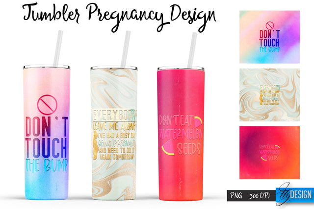 Pregnancy Tumblers | Pregnant Woman Tumbler Sublimation | PNG 20 Oz Tumbler | Sublimation Fly Design 