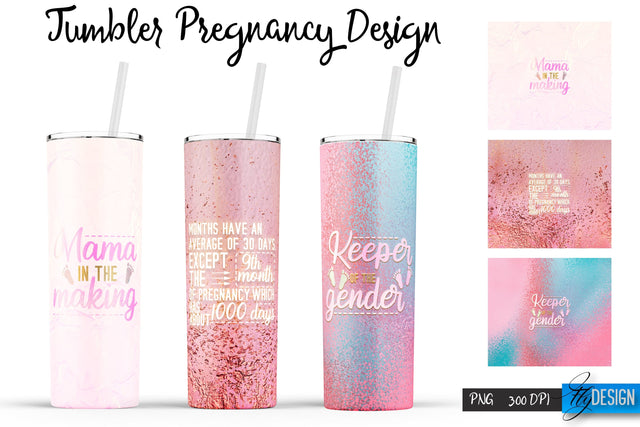 Pregnancy Tumblers | Pregnant Woman Tumbler Sublimation | PNG 20 Oz Tumbler | Sublimation Fly Design 