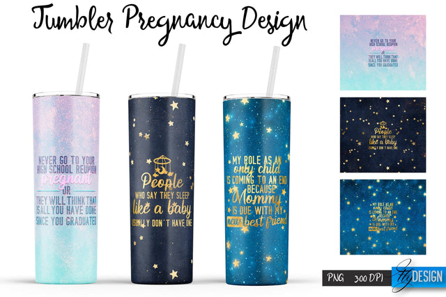 Pregnancy Tumblers | Pregnant Woman Tumbler Sublimation | PNG 20 Oz Tumbler | Sublimation Fly Design 