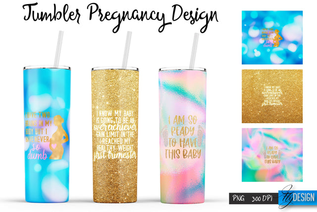 Pregnancy Tumblers | Pregnant Woman Tumbler Sublimation | PNG 20 Oz Tumbler | Sublimation Fly Design 