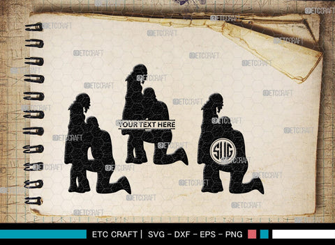 Pregnant Couple Monogram, Pregnant Couple Silhouette, Pregnant Couple SVG, Pregnant Svg, Husband And Wife Svg, SB00396 SVG ETC Craft 