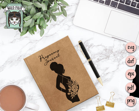 Pregnant Woman Flowers SVG File, Pregnancy Woman Floral SVG File, Fertility SVG, Pregnancy Cut File, Floral SVG, Female SVG File, Woman Cut File, Silhouette SVG SVG Wild Pilot 