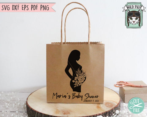 Pregnant Woman Flowers SVG File, Pregnancy Woman Floral SVG File, Fertility SVG, Pregnancy Cut File, Floral SVG, Female SVG File, Woman Cut File, Silhouette SVG SVG Wild Pilot 